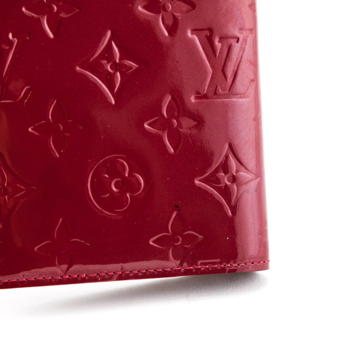 Louis Vuitton Bordeaux Monogram Vernis Mat Small Ring Agenda PM Diary Cover 545lvs31
