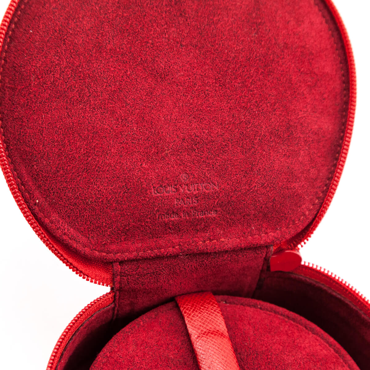 Authenticated Used Louis Vuitton Epi Ecrin Bijoux 10 M48217 Jewelry Case  Castilian Red Epi Leather 