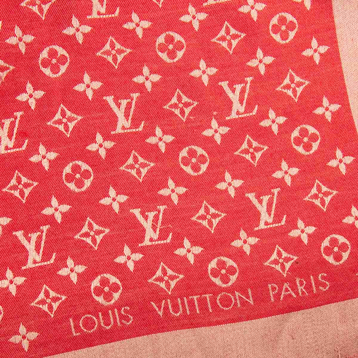 Louis Vuitton Scarf Red And Gold