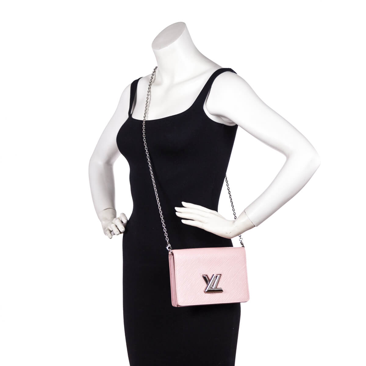 Louis Vuitton Rose Ballerine Epi Twist Belt Chain Wallet - Love that Bag etc - Preowned Authentic Designer Handbags & Preloved Fashions
