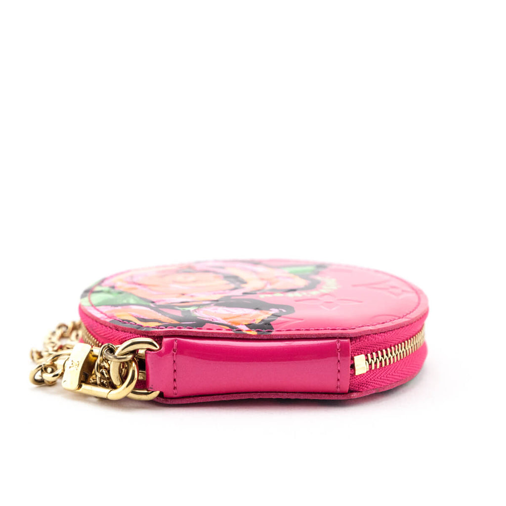 Louis Vuitton Limited Edition Stephen Sprouse Rose Pop Monogram Vernis Roses  Coin Purse - Yoogi's Closet