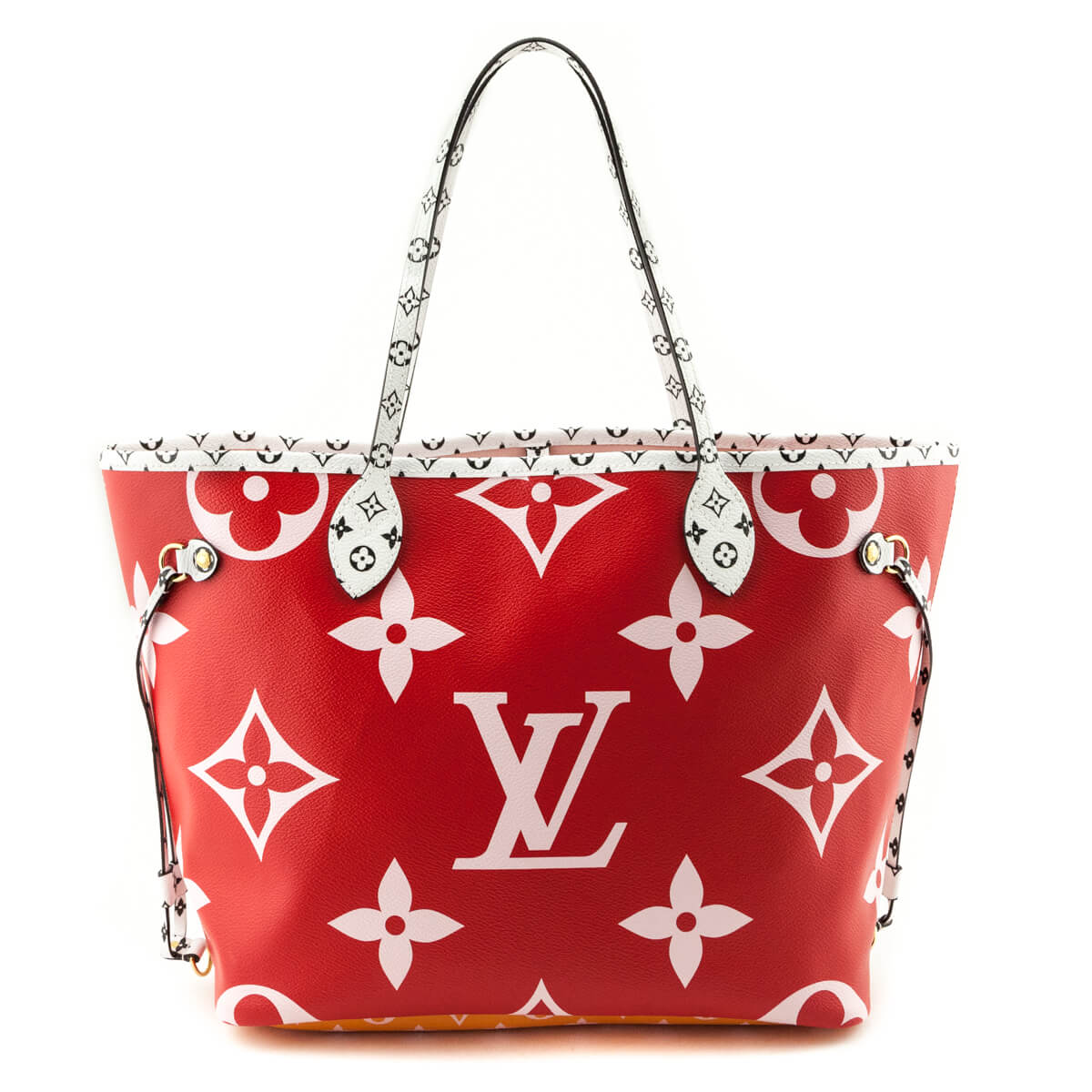 Louis Vuitton Red, Black, And White Giant Monogram Crafty Coated Canvas  Neverfull MM Gold Hardware, 2020 Available For Immediate Sale At Sotheby's