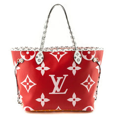 LOUIS VUITTON Monogram Giant Neverfull MM Rouge 1284832