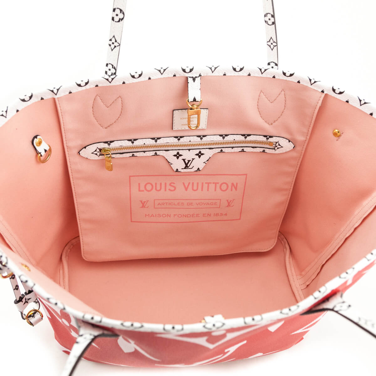 Louis Vuitton Rouge Monogram Giant Neverfull MM - Preloved LV Handbags