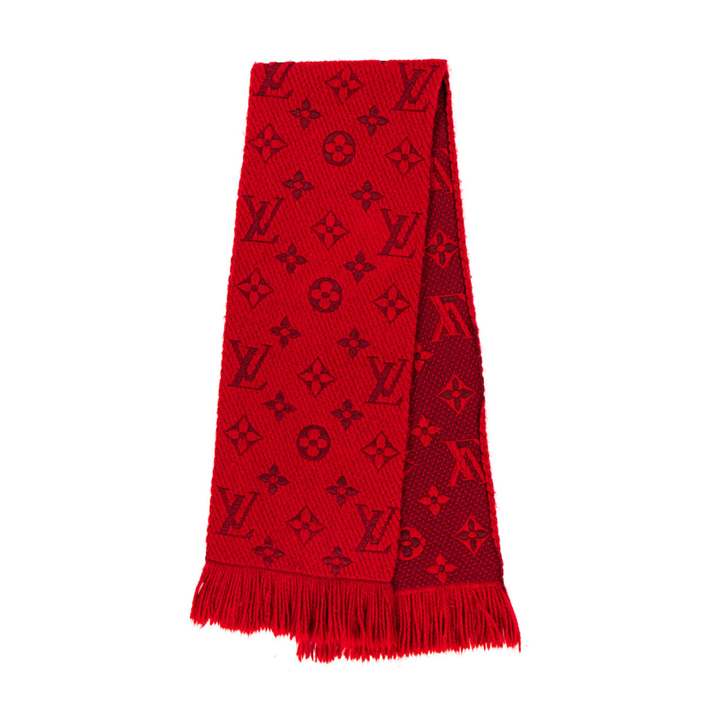 Logomania wool scarf Louis Vuitton Navy in Wool - 23513699