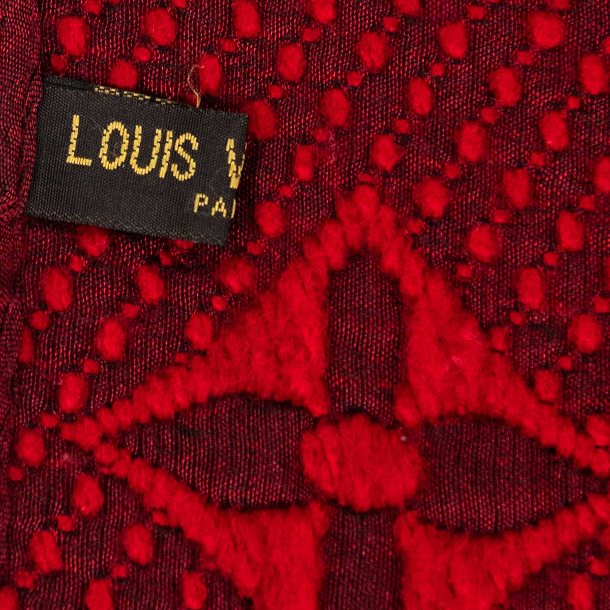 Louis Vuitton Logomania Scarf Ruby