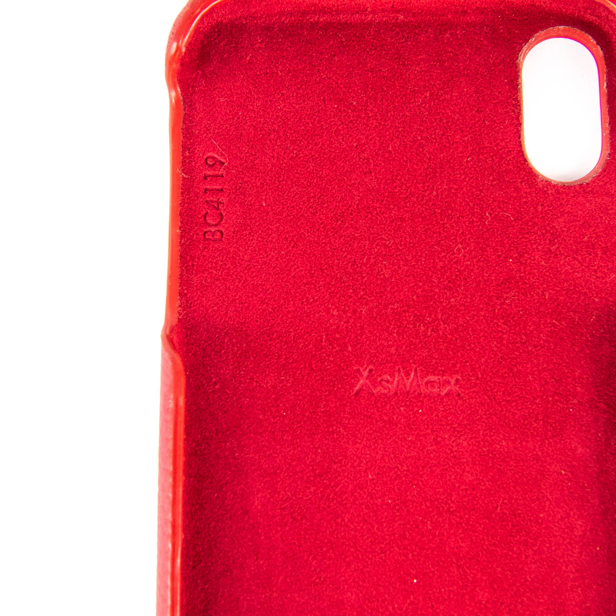 Louis Vuitton Scarlet Calfskin & Monogram Bumper Pallas iPhone X/XS Ca