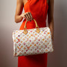 Louis Vuitton White Watercolor Aquarelle Speedy 35 - Love that Bag etc - Preowned Authentic Designer Handbags & Preloved Fashions
