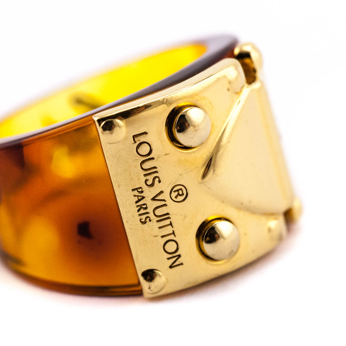 Louis Vuitton Lock Me Tortoise Brown Resin Ring Size 52.5 Louis Vuitton |  The Luxury Closet