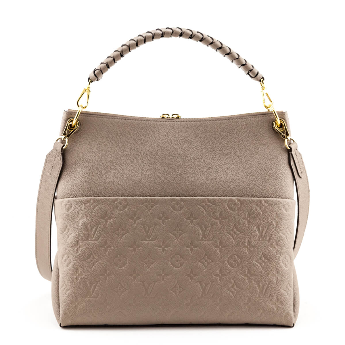Louis Vuitton Tourterelle Monogram Empreinte Maida Bag - Love that Bag etc - Preowned Authentic Designer Handbags & Preloved Fashions