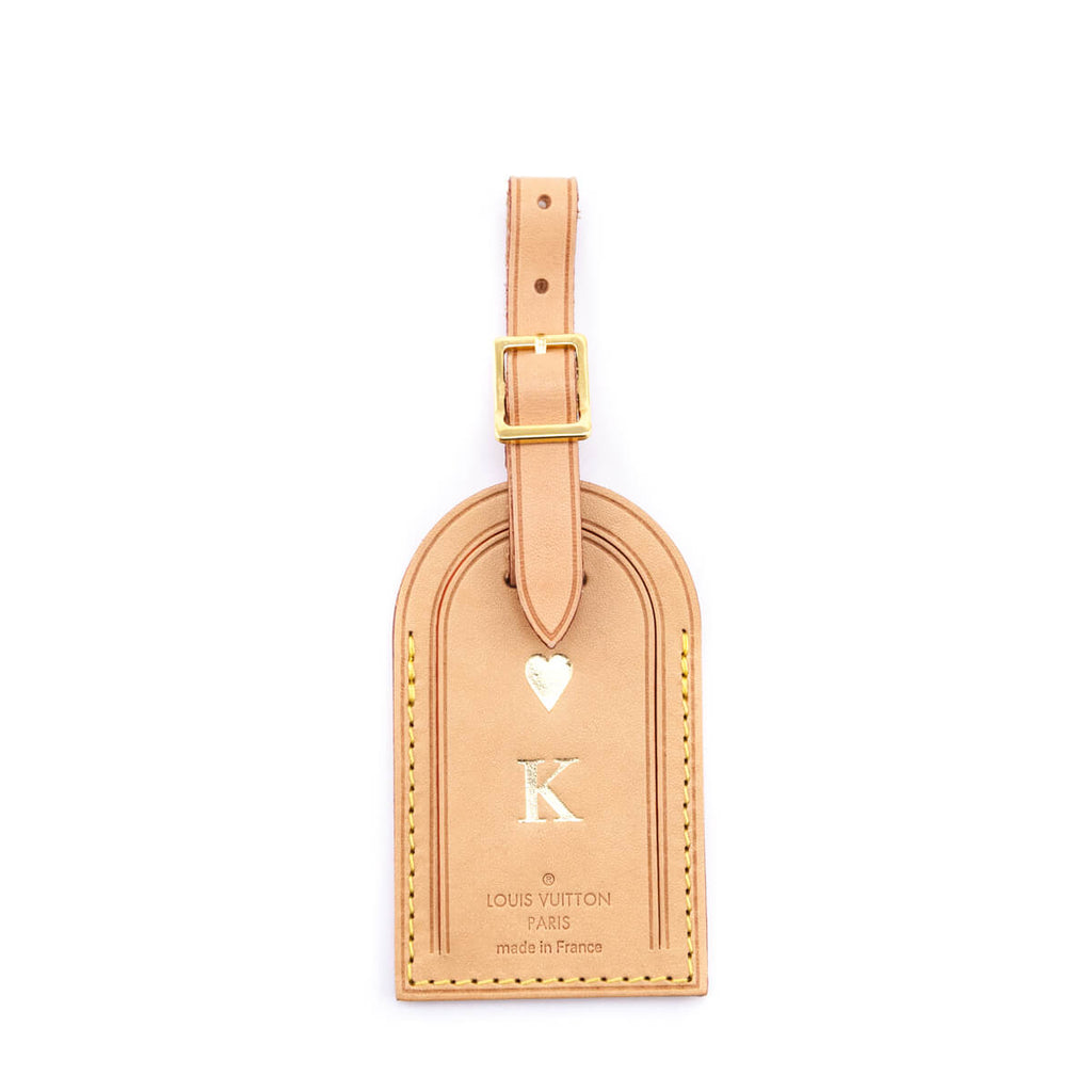 louis vuitton luggage tag hot stamp