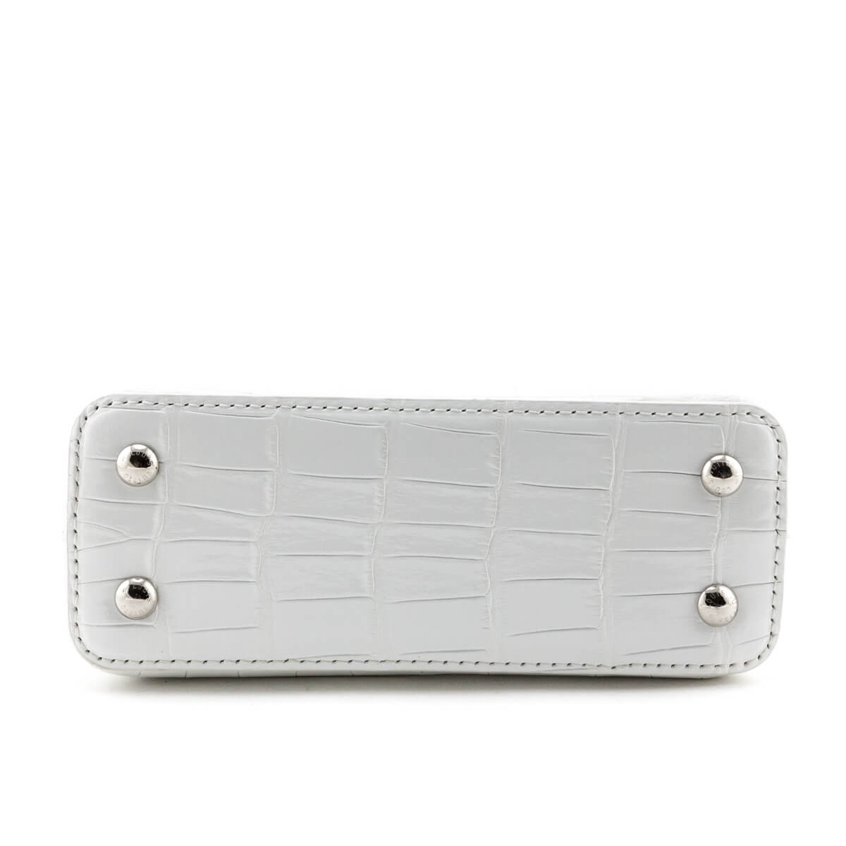 Louis Vuitton White Crocodilien Mat Capucines Mini - Shop LV Handbags