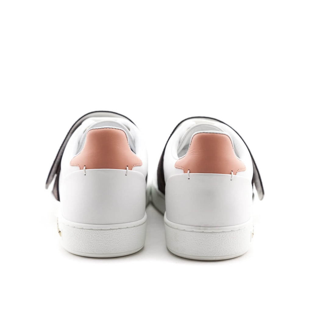Frontrow leather trainers Louis Vuitton White size 37.5 EU in Leather -  19910063