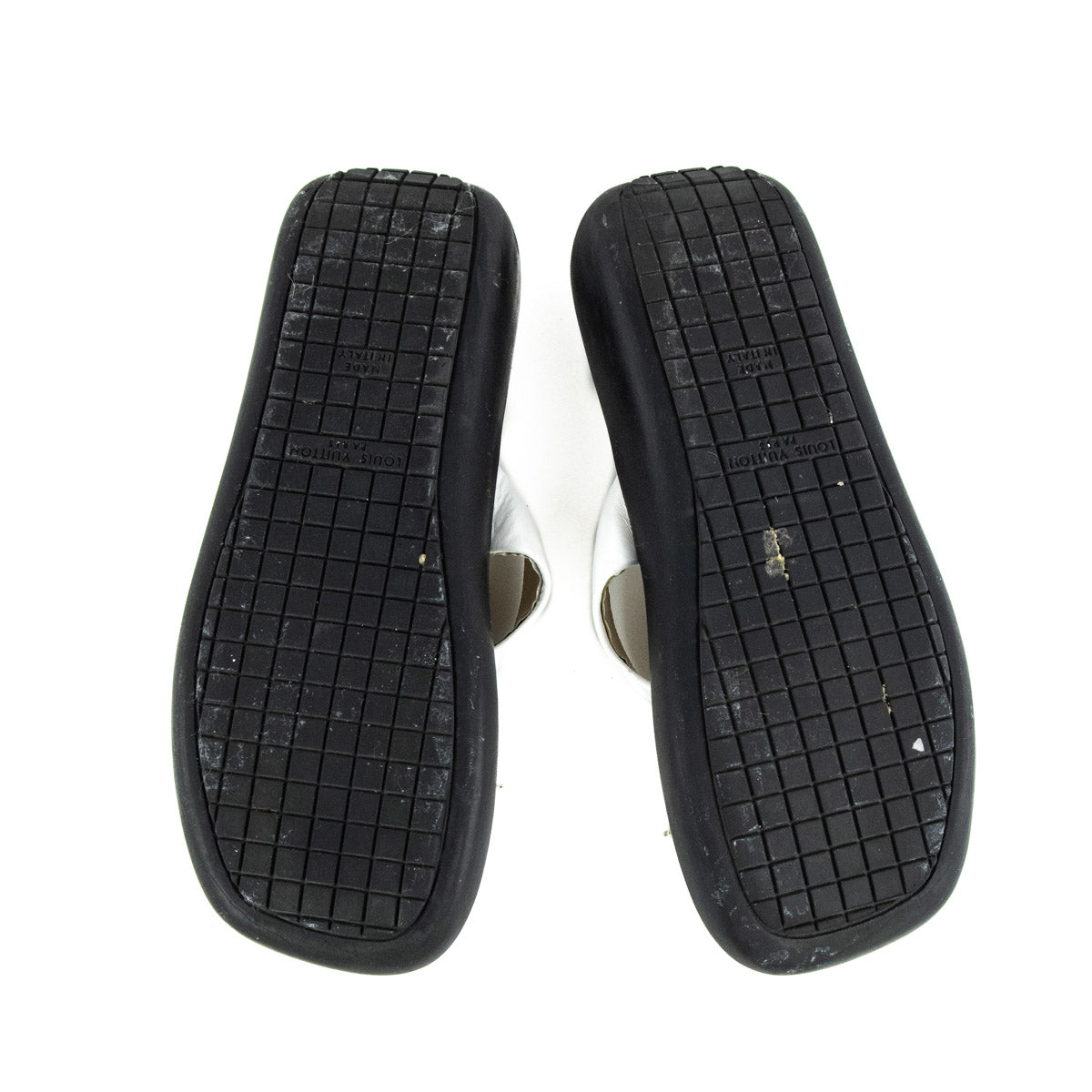 Horizon leather sandal Louis Vuitton White size 35 EU in Leather - 36212364