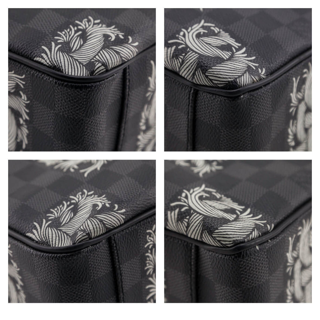 Louis Vuitton Damier Graphite Christopher Nemeth Nile PM Shoulder Bag N41572 Silver Hardware Nail