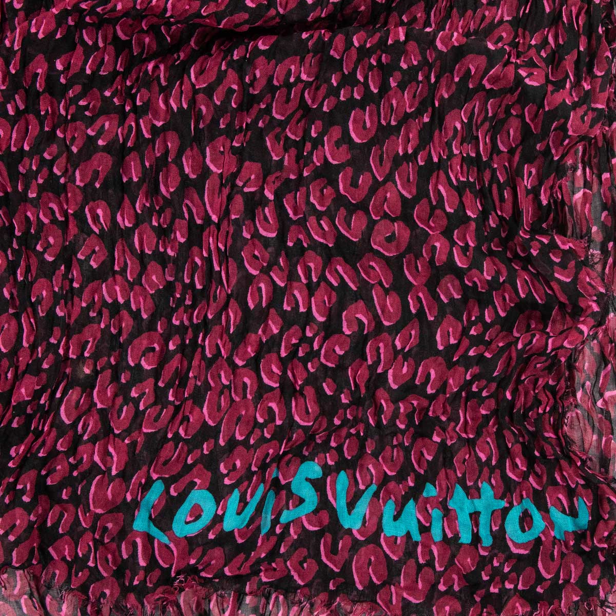 Louis Vuitton Chili Red Cashmere/Silk Stephen Sprouse Leo Pop Stole Scarf -  Yoogi's Closet