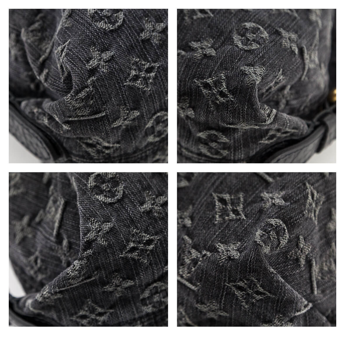Louis Vuitton Black Monogram Denim Neo Cabby MM - Preloved LV Canada