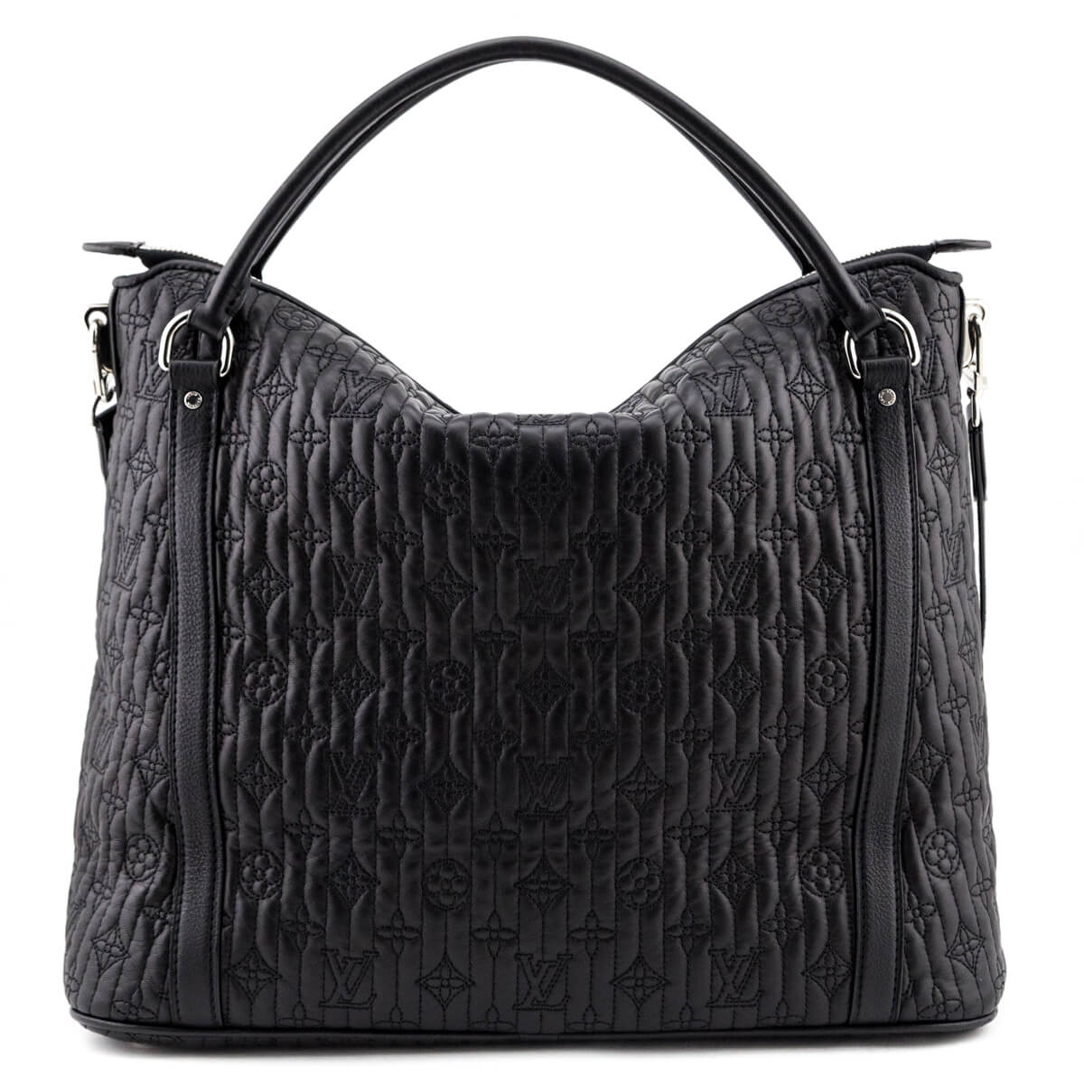 Louis Vuitton Ixia MM Hobo in Black Quilted Monogram Lambskin Antheia - SOLD