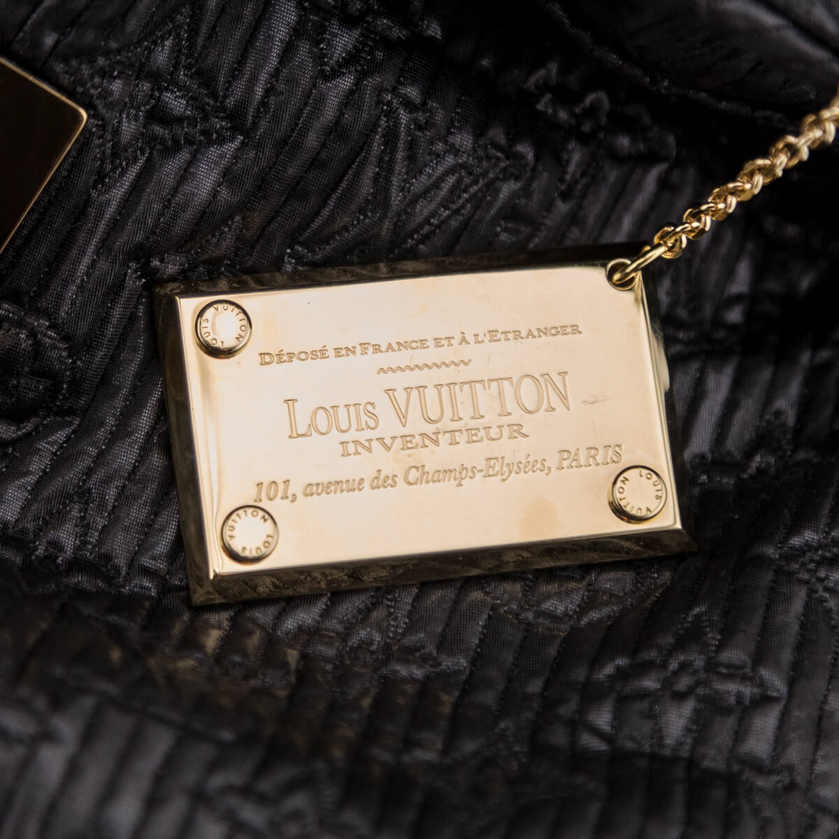 Rent Buy Louis Vuitton Altair Quilted Metallic Monogram Jacquard