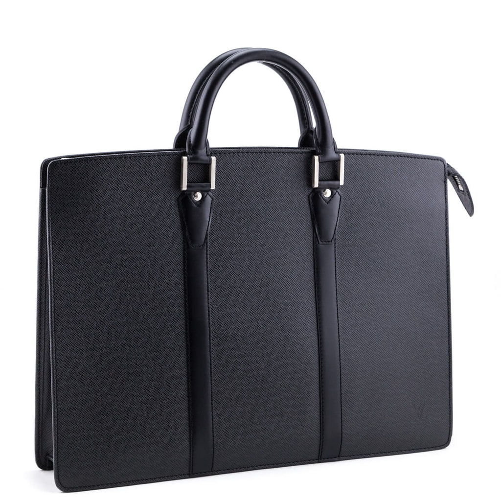 Louis Vuitton Black Taiga Lozan Briefcase - Authentic Louis Vuitton CA