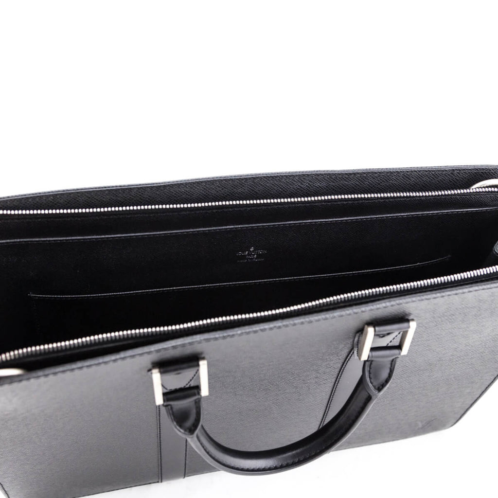 Louis Vuitton Taiga Lozan Briefcase, $1,255, TheRealReal