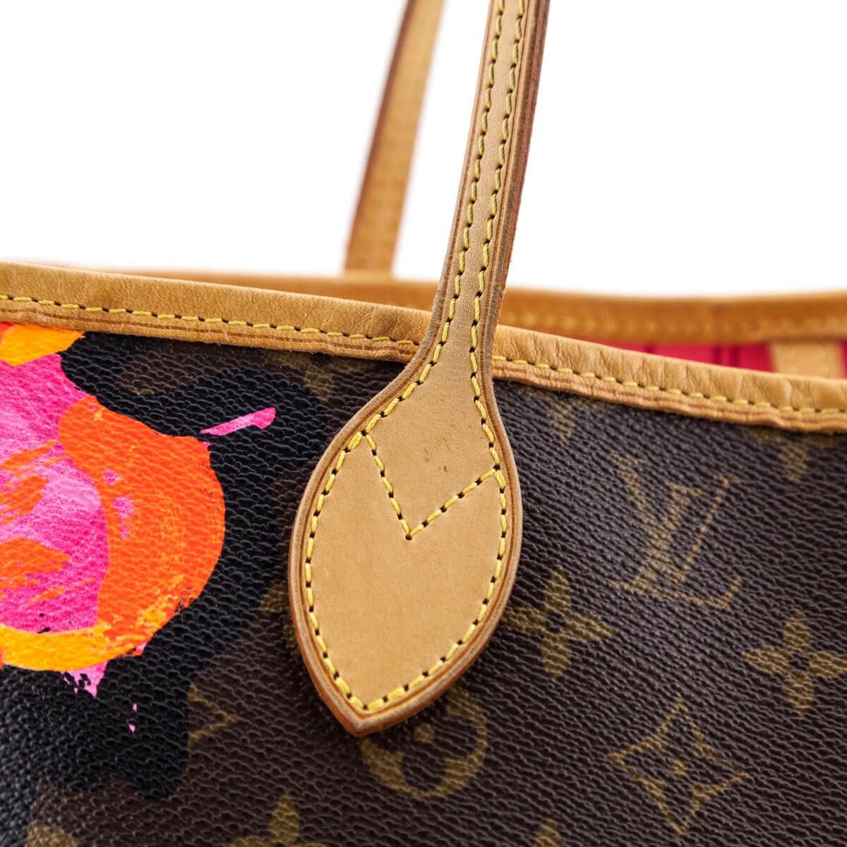 LOUIS VUITTON x STEPHEN SPROUSE Neverfull MM Monogram Roses Tote