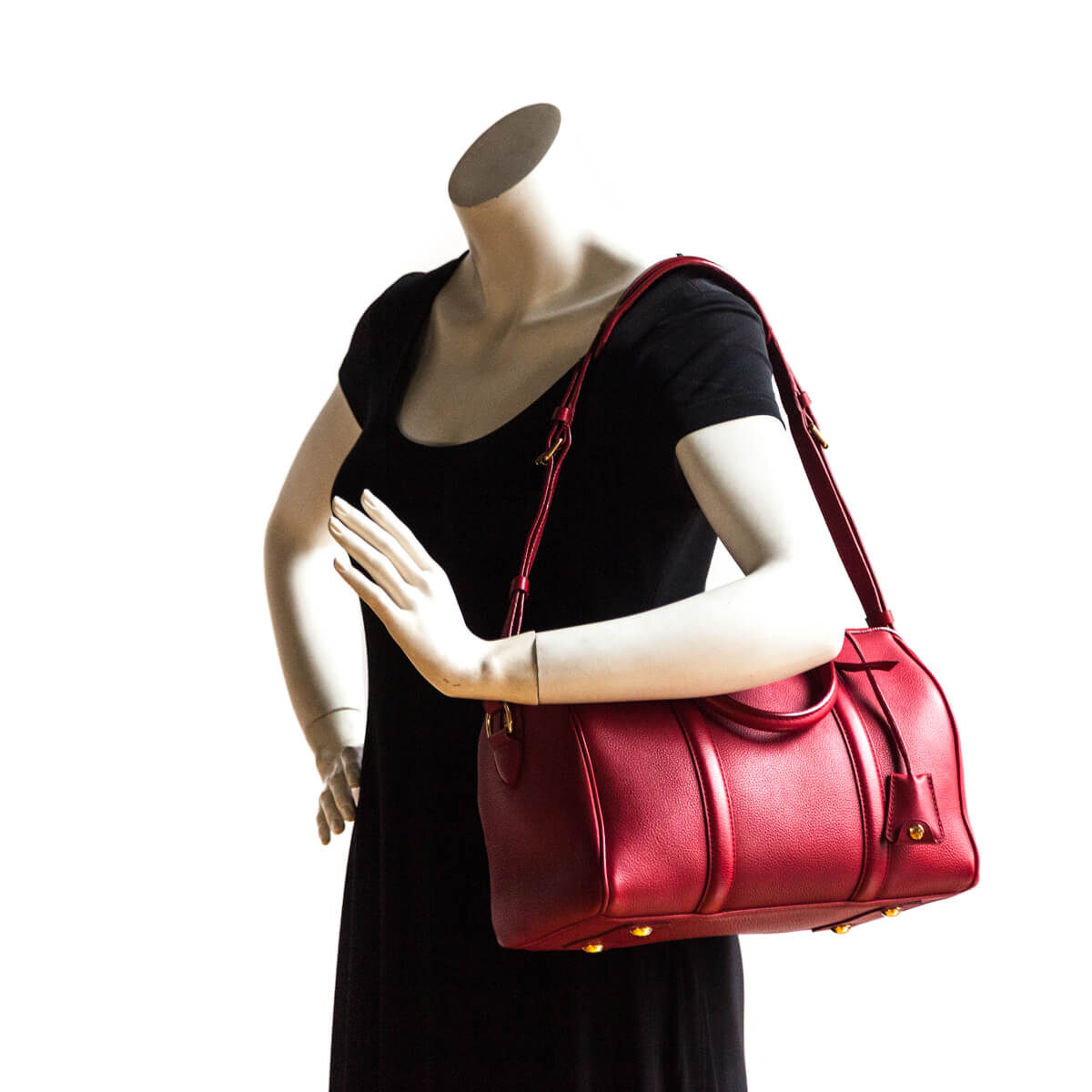 Louis Vuitton Red Leather Sofia Coppola PM Bag