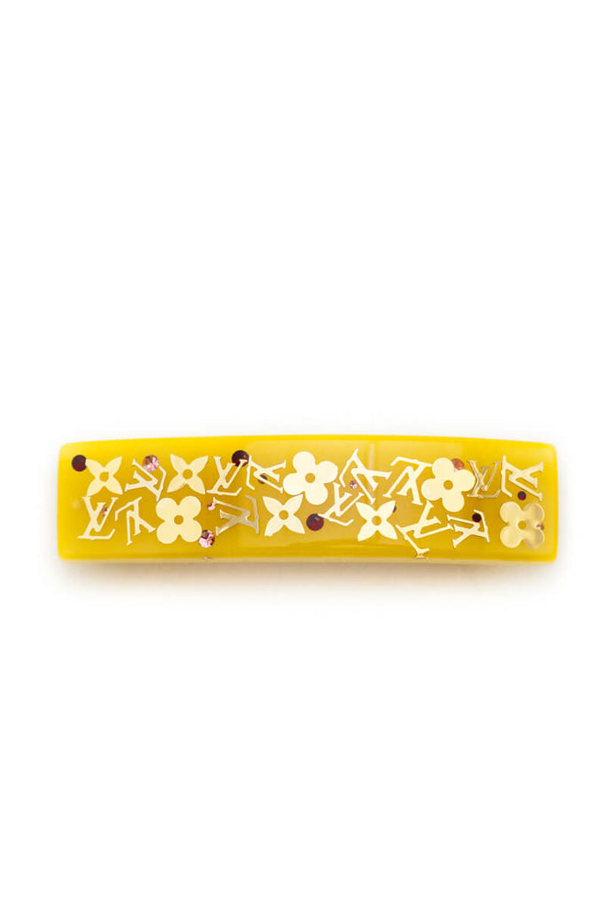 Louis Vuitton Yellow Inclusion Monogram Resin Barrette - Shop LV
