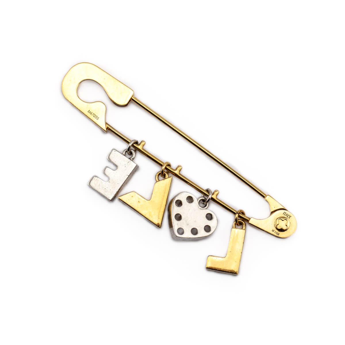 Pre-owned Louis Vuitton Pin & Brooche In Gold