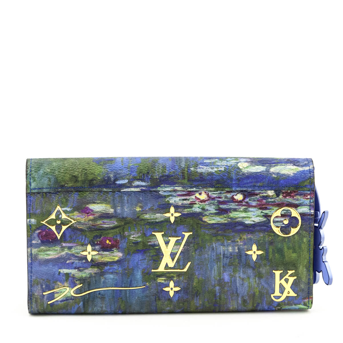 Louis Vuitton x Jeff Koons Masters II Water Lilies Sarah Wallet - Love that Bag etc - Preowned Authentic Designer Handbags & Preloved Fashions