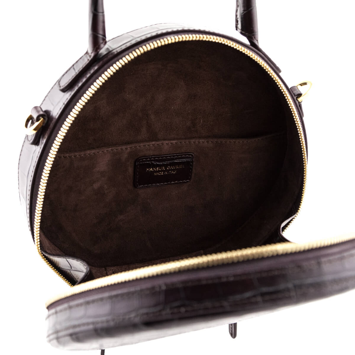 Mansur Gavriel Circle Leather Crossbody Bag found on Polyvore featuring  bags, handbags, shou…