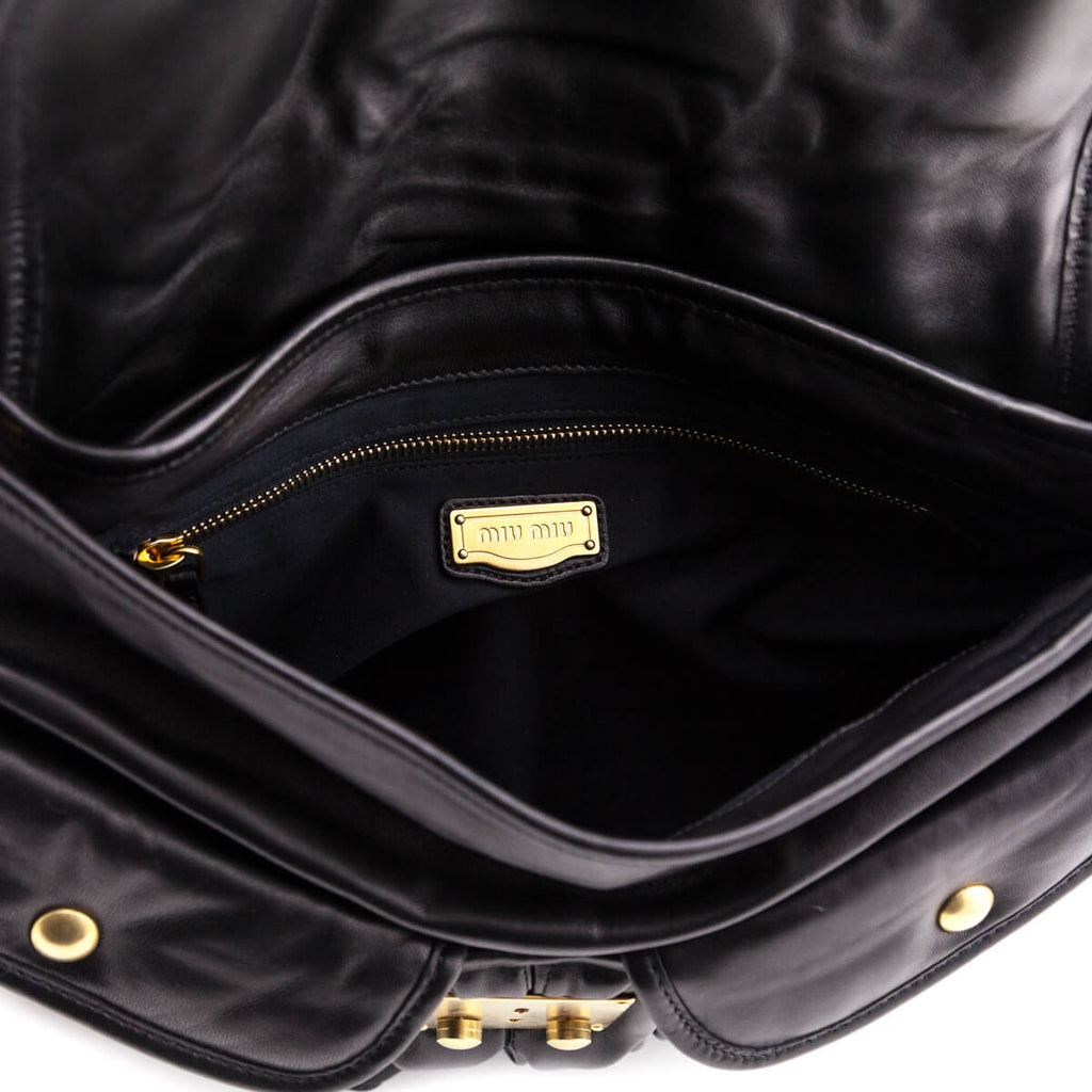 MIU MIU Matelasse Lux Nappa Leather Coffer Bag 62853