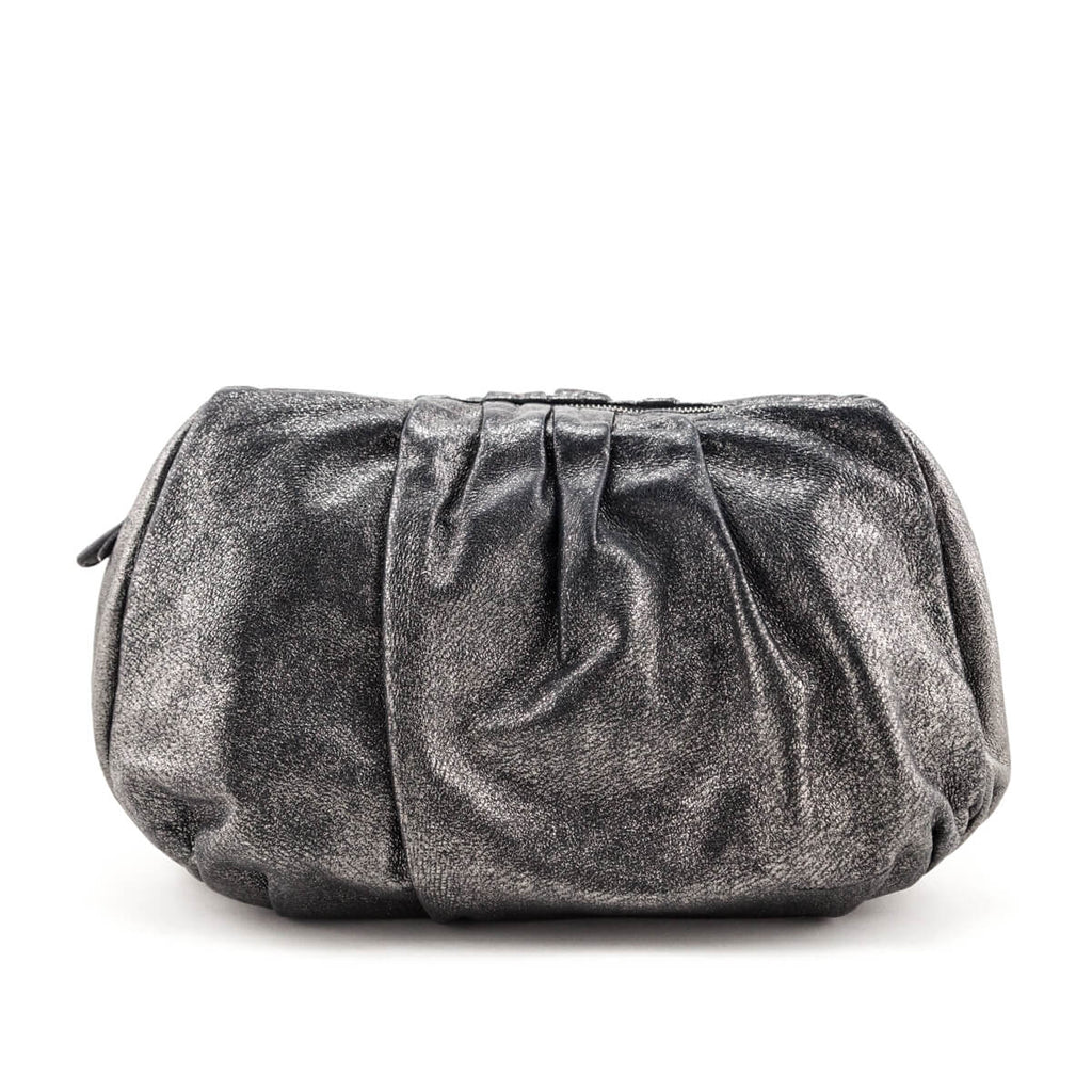 Miu Miu - Authenticated Clutch Bag - Velvet Black Plain for Women, Very Good Condition