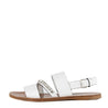 Miu Miu White Leather Crystal Embellished Strappy Sandals 7.5 | EU 37.5 - Love that Bag etc - Preowned Authentic Designer Handbags & Preloved Fashions