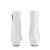 Miu Miu White Patent Leather Logo Ankle Boots Size 11 | EU 41 - Love that Bag etc - Preowned Authentic Designer Handbags & Preloved Fashions