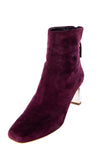 Miu Miu Burgundy Suede Embellished Ankle Boots Size US 9 | EU 39 - Love that Bag etc - Preowned Authentic Designer Handbags & Preloved Fashions