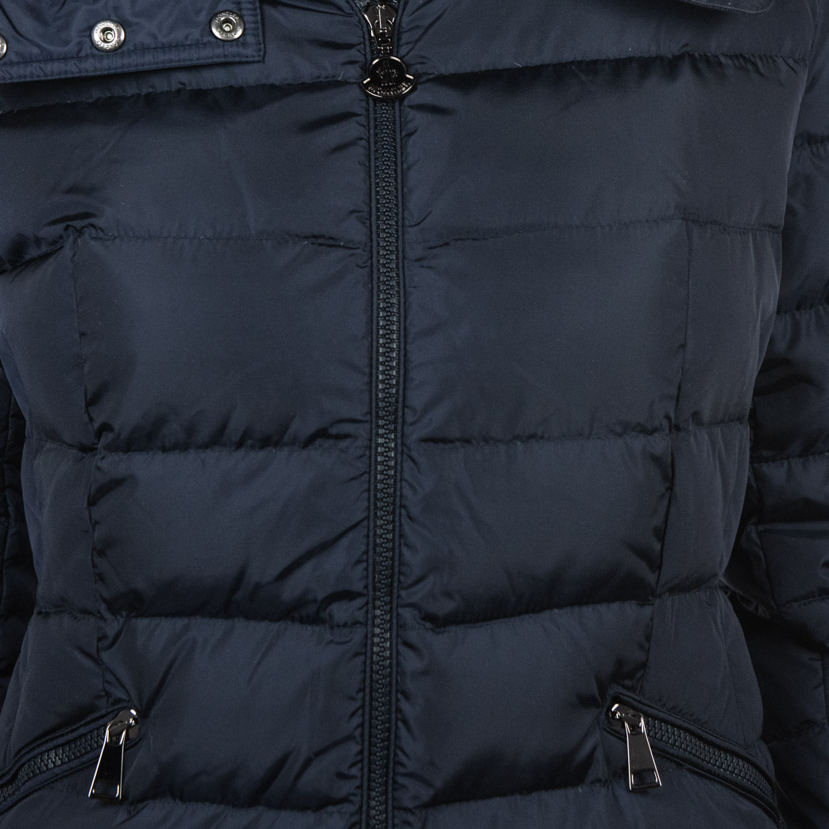 Moncler Navy Flammette Puffer Coat -Buy Preowned Moncler Coats Canada