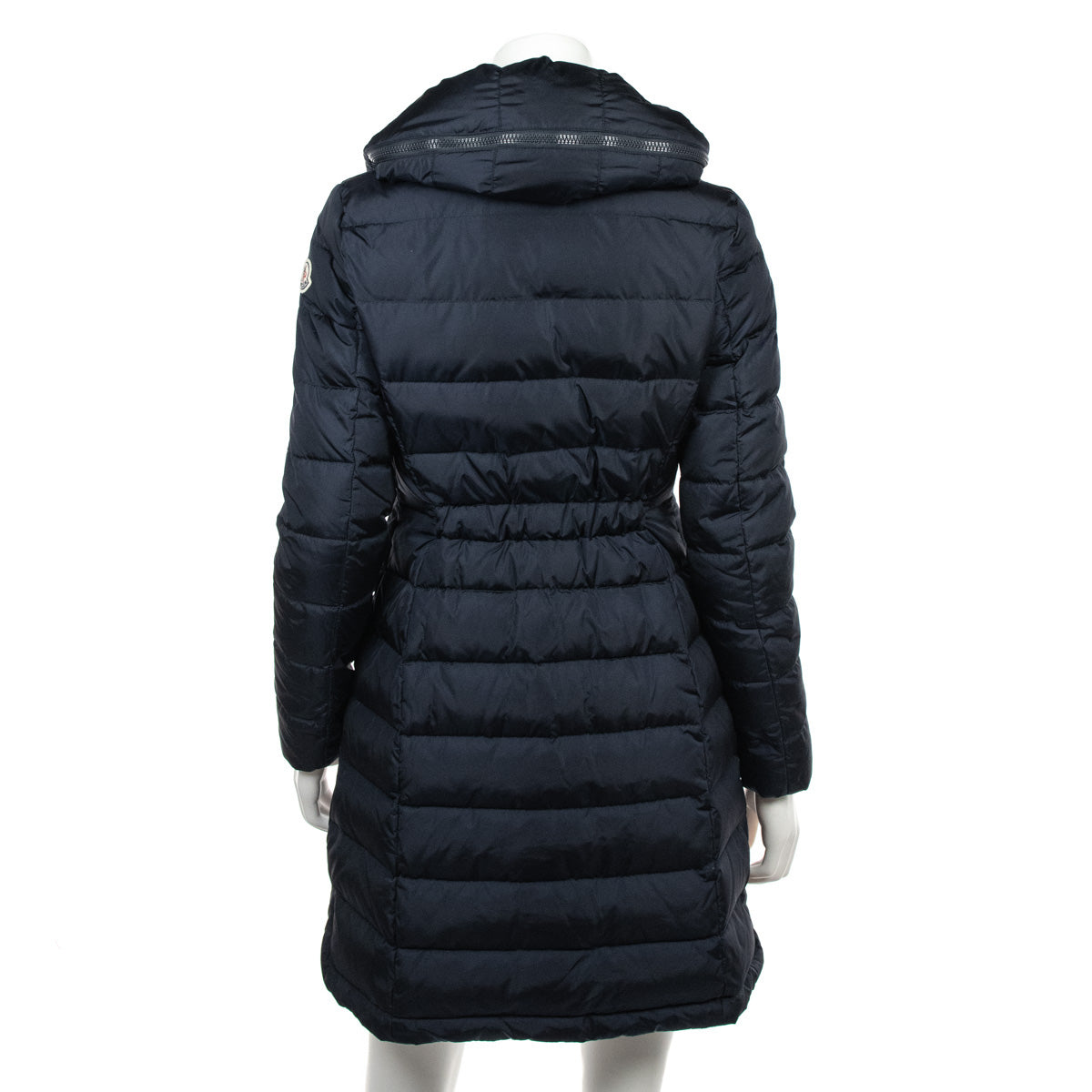 Moncler Navy Flammette Puffer Coat -Buy Preowned Moncler Coats Canada