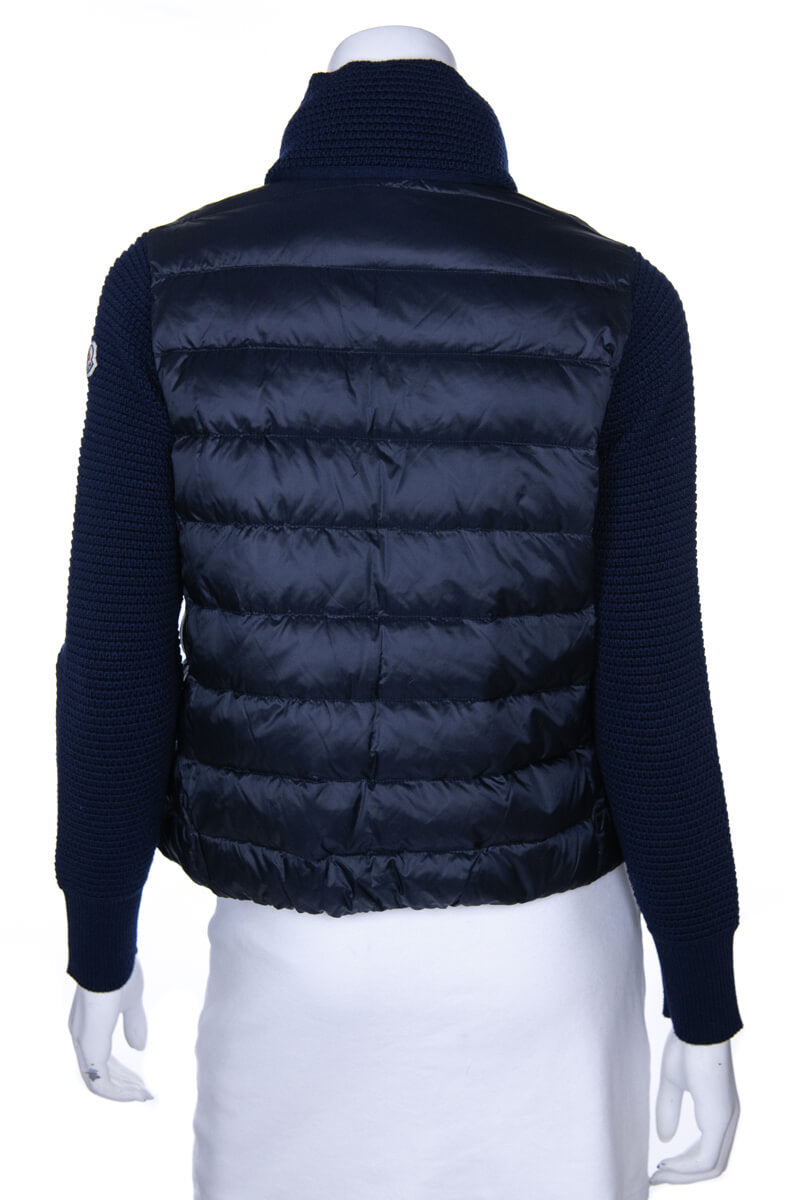 Moncler Navy Maglione Tricot Cardigan Size XS - Love that Bag etc - Preowned Authentic Designer Handbags & Preloved Fashions
