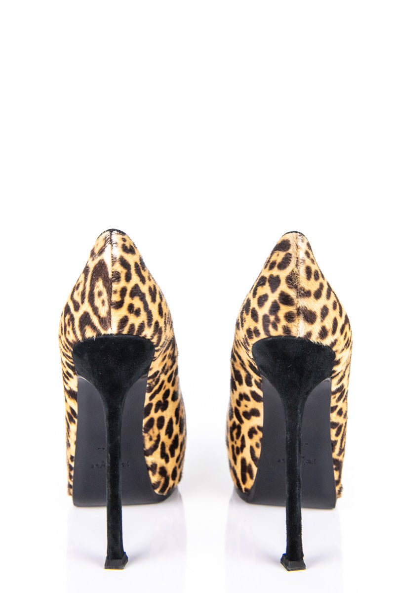 Saint Laurent Leopard Pony Hair Tribute Two Pumps Saint Laurent