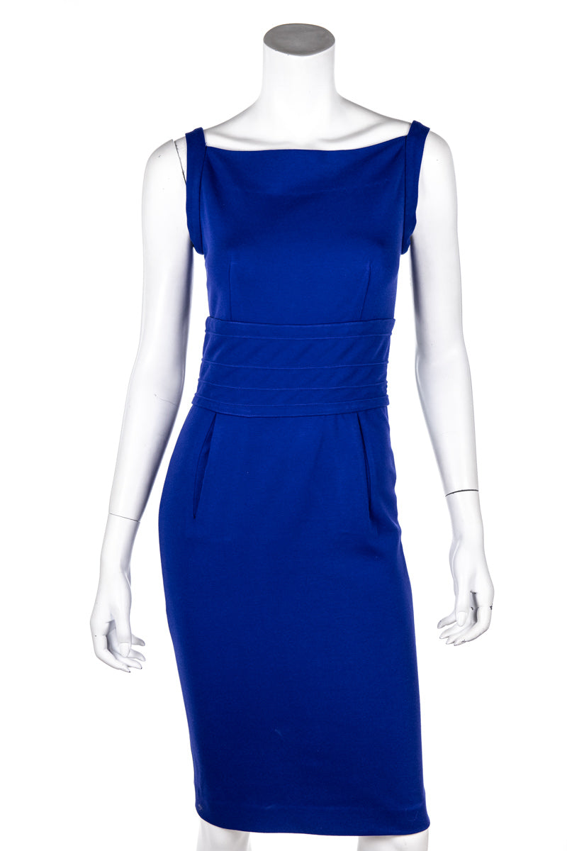 Diane Von Furstenberg Blue Kimmie Sheath Dress Size XXS | US 2 - Love that Bag etc - Preowned Authentic Designer Handbags & Preloved Fashions