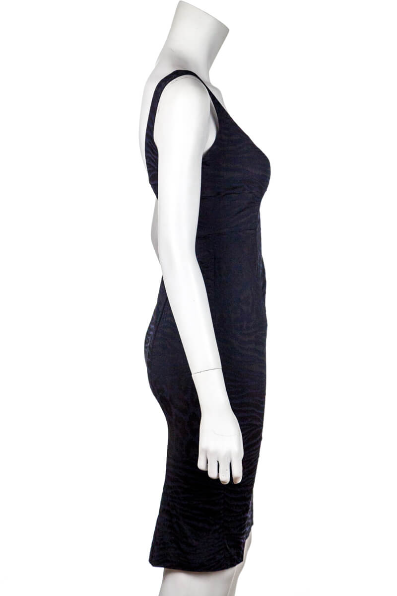 Diane von Furstenberg Black and Navy Bridget Bodycon Dress Diane von Furstenberg Black and Navy Bridget Bodycon Dress