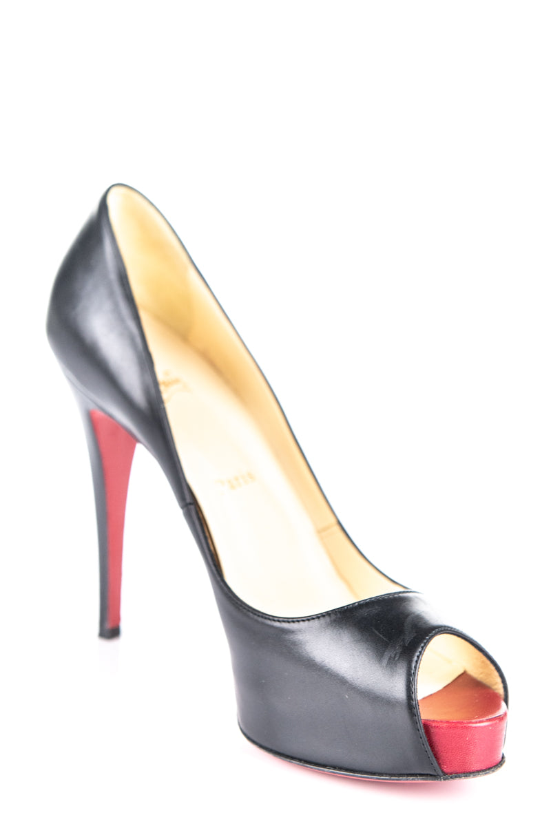 christian louboutin heels 38.5 Very Prive Patent Red Sole Pumps. 