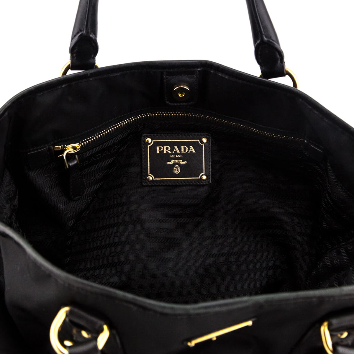 Prada Black Nylon Convertible Tote - Preloved Designer Handbags Canada