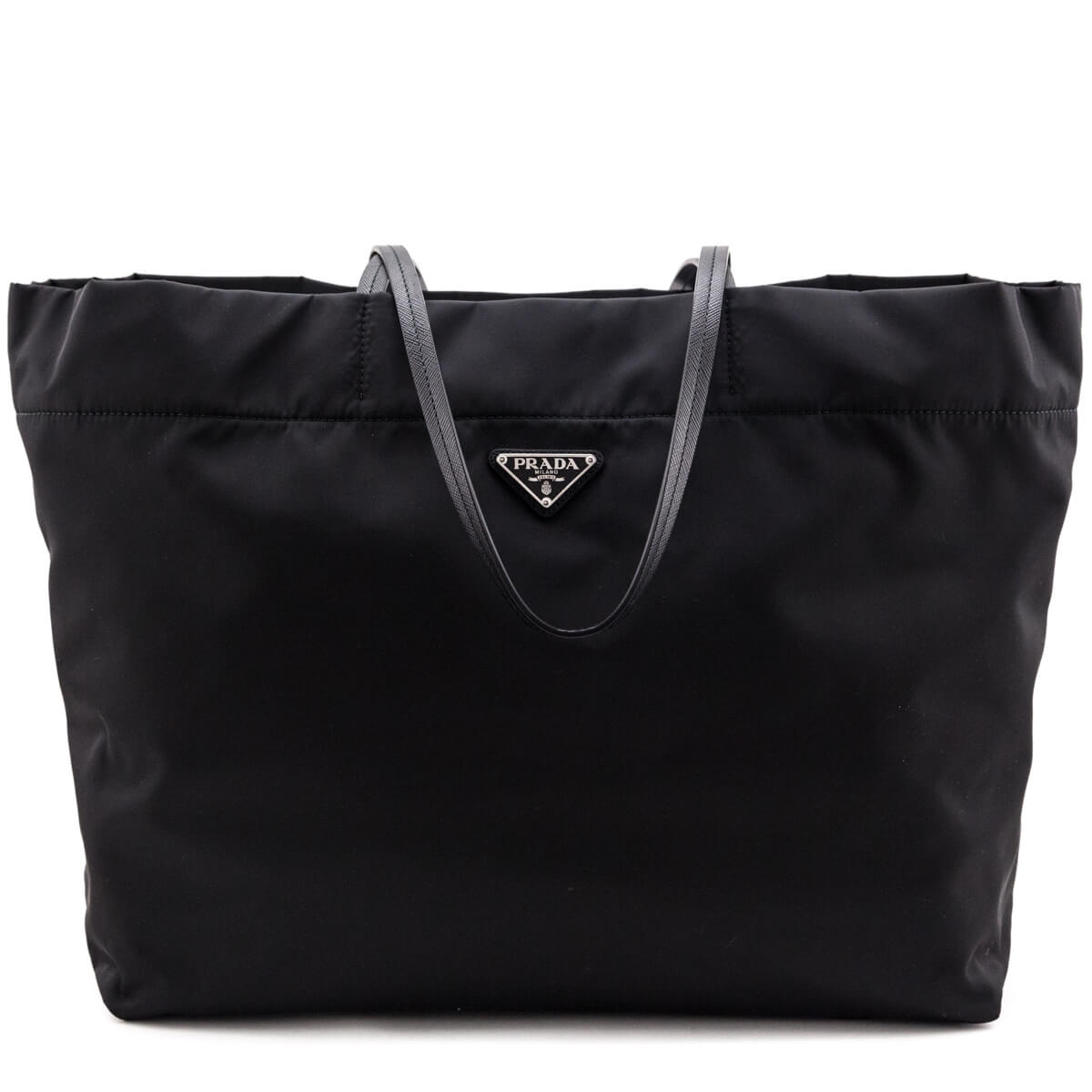 Prada Limited Edition 'I Heart Prada' Nylon Gabardine Tote - Black Totes,  Handbags - PRA36653