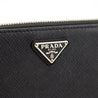 Prada Black Saffiano Organizer Zip Wallet - Love that Bag etc - Preowned Authentic Designer Handbags & Preloved Fashions
