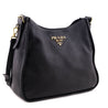 Prada Black Vitello Daino Hobo - Love that Bag etc - Preowned Authentic Designer Handbags & Preloved Fashions