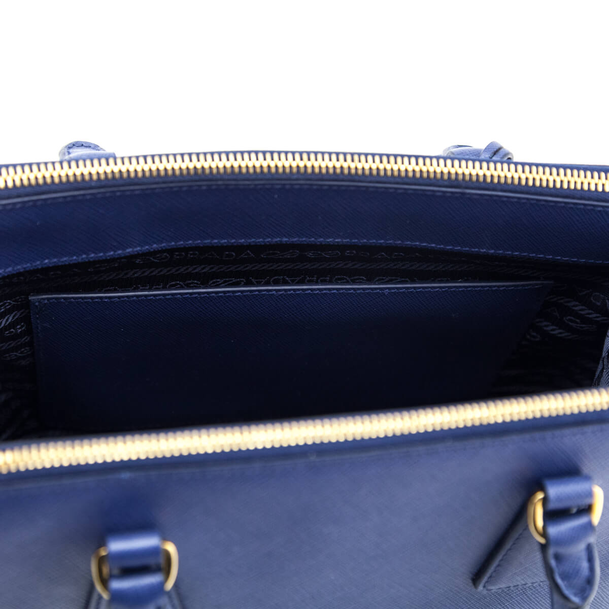 Saffiano Cuir Double Bag Blue (Bluette)