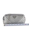 Prada Chrome Quilted Nappa Leather Mini Bag - Love that Bag etc - Preowned Authentic Designer Handbags & Preloved Fashions
