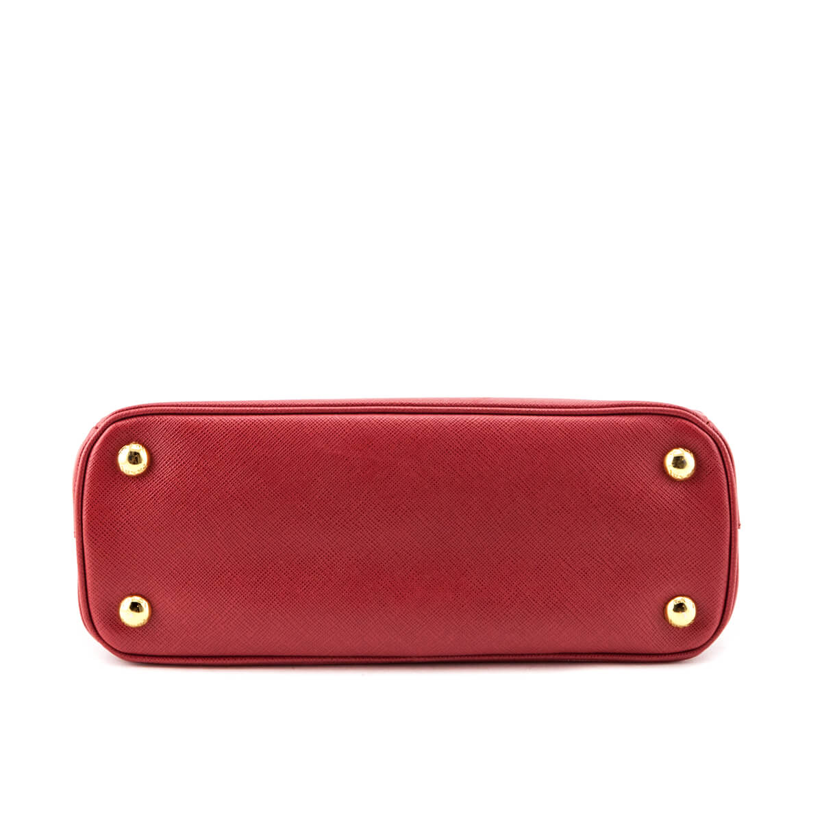 Prada Fuoco Saffiano Lux Mini Galleria Double Zip Tote - Love that Bag etc - Preowned Authentic Designer Handbags & Preloved Fashions